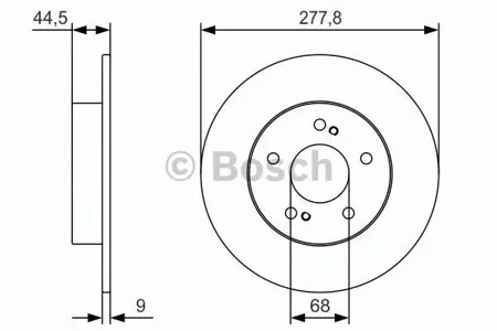 BOSCH 0986479T86 Диск тормозной