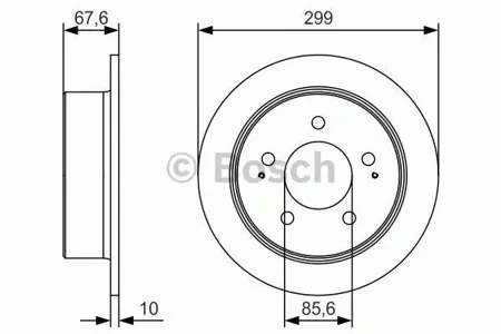 BOSCH 0986479U21 Диск тормозной