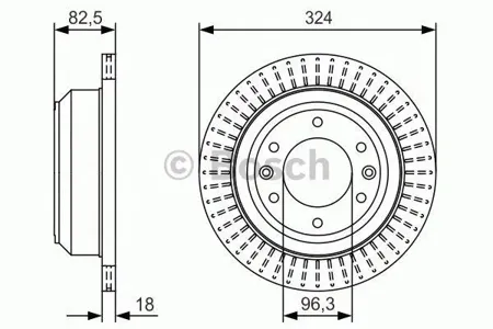 BOSCH 0986479U29 Диск торм.вент.