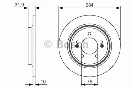 BOSCH 0986479V09 Диск тормозной