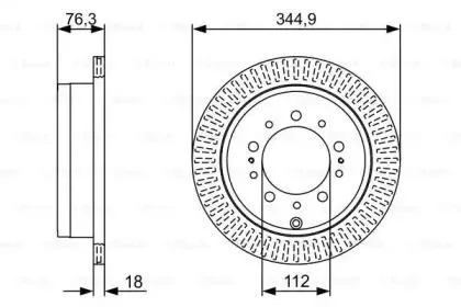 BOSCH 0986479V83 Диск торм.вент.
