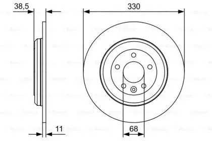BOSCH 0986479W01 Диск тормозной