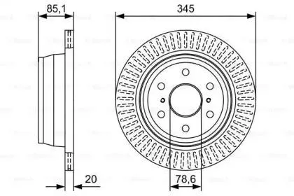 BOSCH 0986479W32 Диск торм.задний