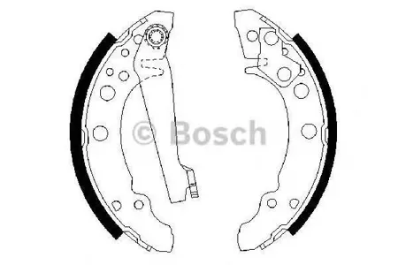 BOSCH 0986487002 Колодки торм.барабанные
