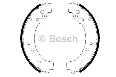 BOSCH 0986487217 Колодки торм.барабанные