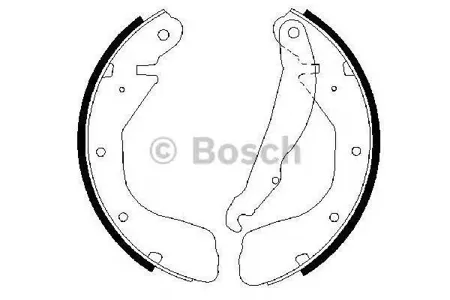 BOSCH 0986487263 Колодки торм.барабанные