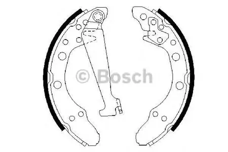 BOSCH 0986487270 Колодки торм.барабанные