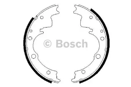 BOSCH 0986487287 Колодки торм.барабанные
