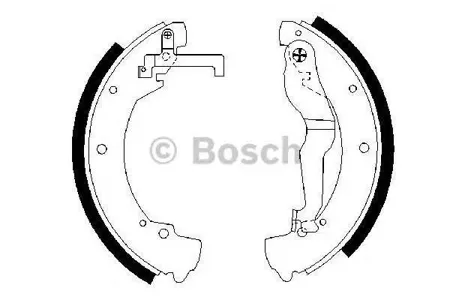 BOSCH 0986487312 Колодки торм.барабанные