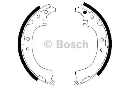 BOSCH 0986487424 Колодки торм.барабанные