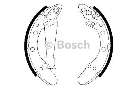 BOSCH 0986487536 Колодки торм.барабанные