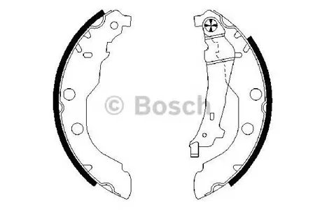 BOSCH 0986487549 Колодки торм.барабанные