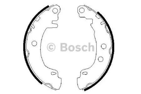 BOSCH 0986487550 Колодки торм.барабанные