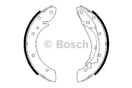 BOSCH 0986487552 Колодки торм.барабанные