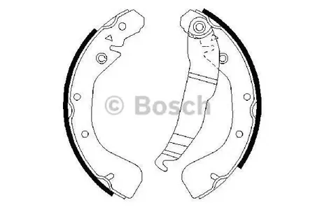 BOSCH 0986487554 0 986 487 554 4422.00 колодки барабанные Opel Astra F Van 1.4-1.7TD 96-98/Vectra B 1.6i 95-02
