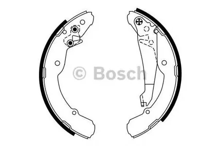 BOSCH 0986487555 Колодки торм.барабанные