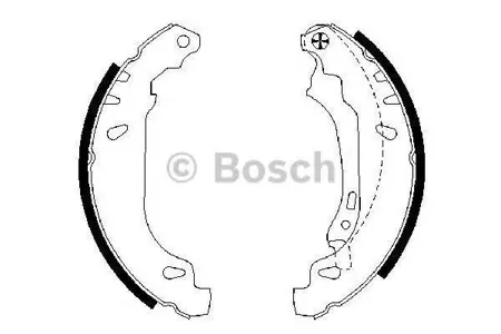 BOSCH 0986487556 Колодки торм.барабанные