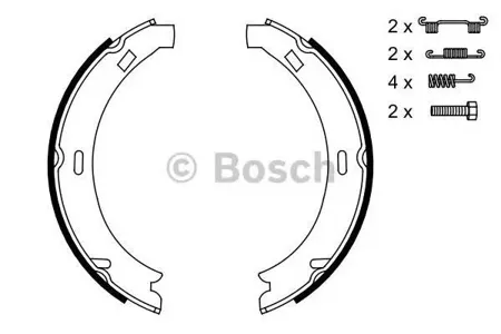 BOSCH 0986487582 Колодки торм.барабанные