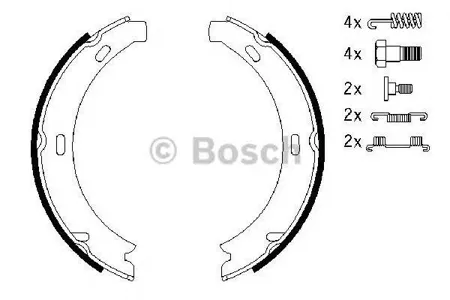 BOSCH 0986487584 Колодки торм.барабанные