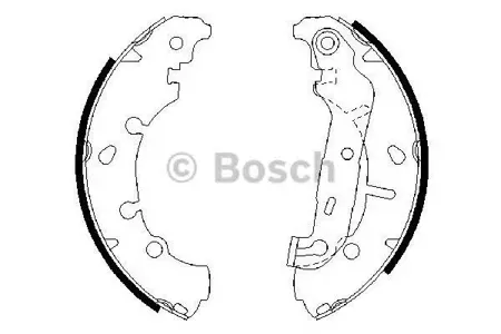 BOSCH 0986487599 Колодки торм.барабанные задние , комплект