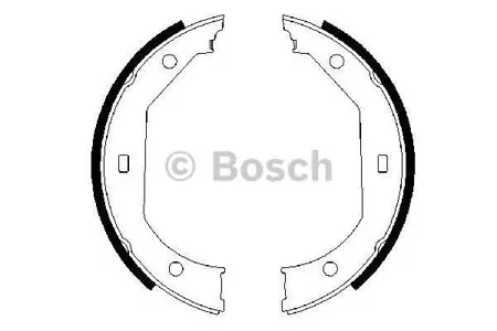 BOSCH 0986487607 Колодки торм.барабанные