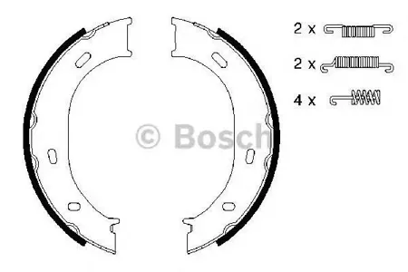 BOSCH 0986487610 Колодки торм.барабанные