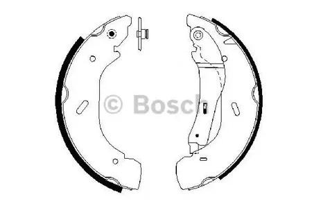 BOSCH 0986487612 Колодки торм.барабанные