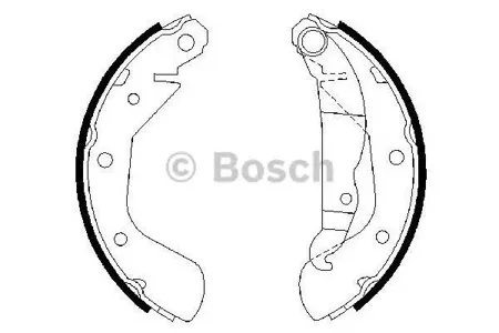 BOSCH 0986487613 Колодки торм.барабанные