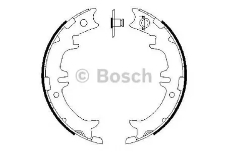 BOSCH 0986487615 Колодки торм.барабанные