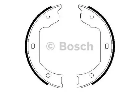 BOSCH 0986487625 Колодки торм.барабанные