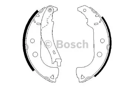 BOSCH 0986487629 Колодки торм.барабанные