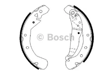 BOSCH 0986487658 Колодки торм.барабанные