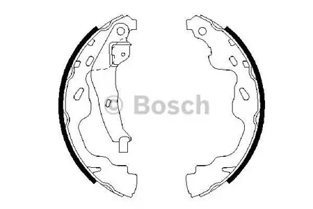 BOSCH 0986487665 Колодки торм.барабанные