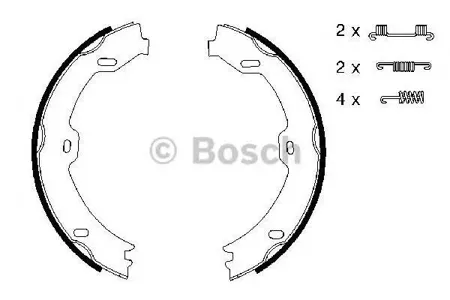 BOSCH 0986487666 0 986 487 666 03.0137-0420.2=GS8721=FSB669 колодки барабанные ручника MB W211/R230/C219 01>