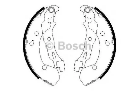 BOSCH 0986487668 Колодки торм.барабанные