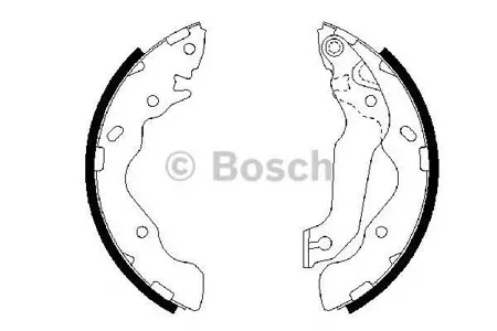 BOSCH 0986487673 Колодки торм.барабанные