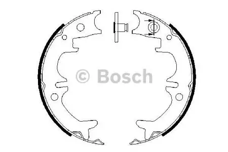 BOSCH 0986487680 Колодки торм.барабанные
