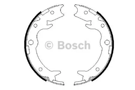 BOSCH 0986487686 Колодки торм.барабанные