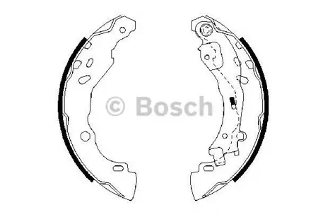 BOSCH 0986487690 Колодки торм.барабанные