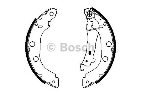 BOSCH 0986487699 Колодки торм.барабанные