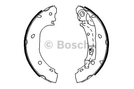BOSCH 0986487701 Колодки торм.барабанные