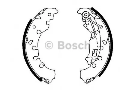 BOSCH 0986487702 Колодки торм.барабанные