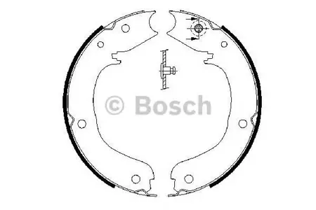 BOSCH 0986487710 Колодки торм.барабанные