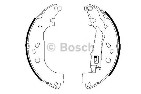 BOSCH 0986487717 Колодки торм.барабанные
