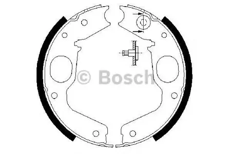 BOSCH 0986487719 Колодки торм.барабанные