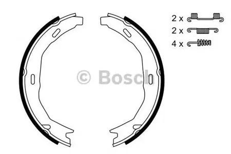 BOSCH 0986487723 Колодки торм.барабанные