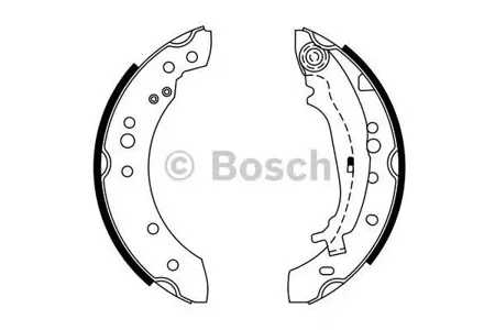 BOSCH 0986487746 Колодки торм.барабанные