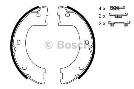 BOSCH 0986487751 Колодки торм.барабанные