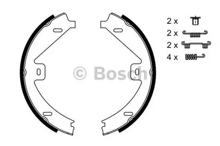 BOSCH 0986487752 Колодки торм.барабанные