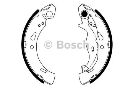 BOSCH 0986487753 Колодки торм.барабанные
